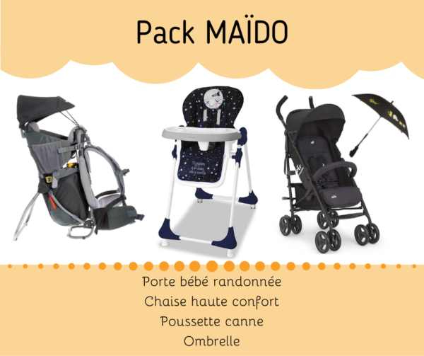 Louer des équipements pour bébé et enfant sur l'ile de la Réunion - pack complet